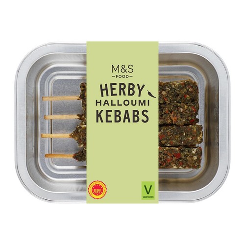 M&S Grill 4 Herby Halloumi Kebabs