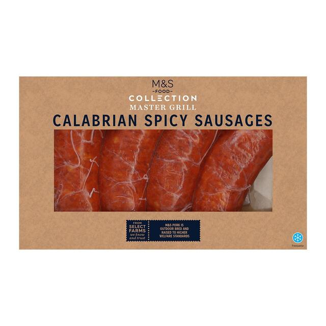 M&S Collection Master Grill Calabrian Spicy Sausages