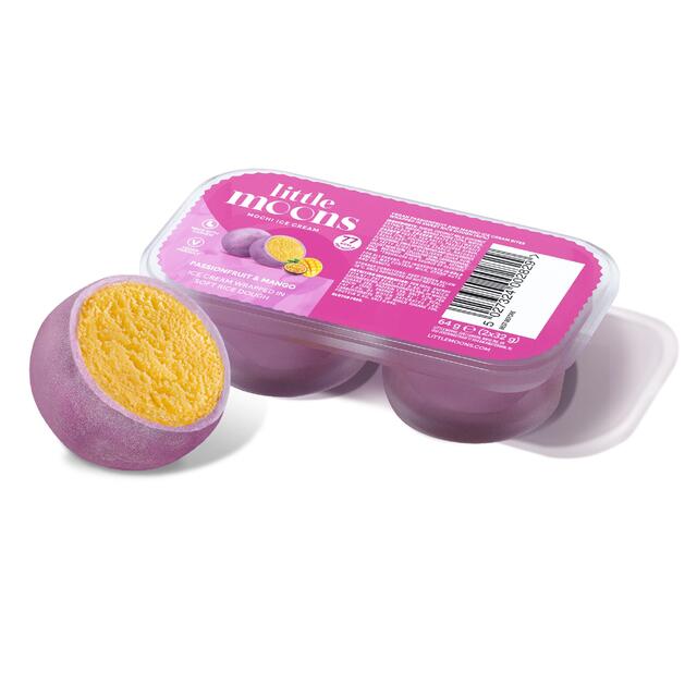 Little Moons Vegan Passionfruit & Mango Mochi Ice Cream 2 pack