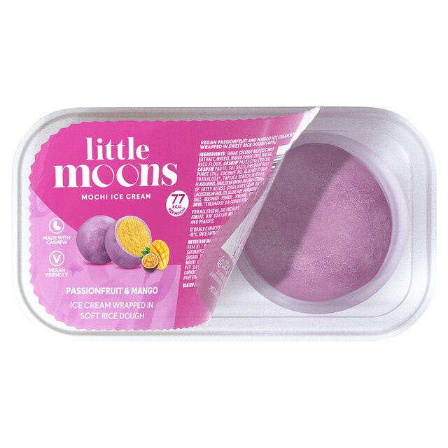 Little Moons Vegan Passionfruit & Mango Mochi Ice Cream 2 pack thumbnail 2