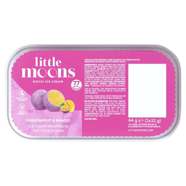 Little Moons Vegan Passionfruit & Mango Mochi Ice Cream 2 pack thumbnail 3