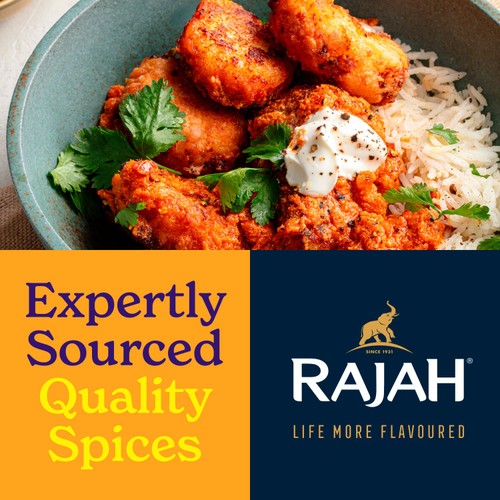 Rajah Spices Ground Mild Madras Curry Powder thumbnail 3