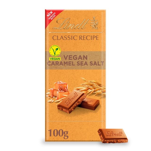 Lindt Classic Recipe Vegan Salted Caramel Chocolate Bar