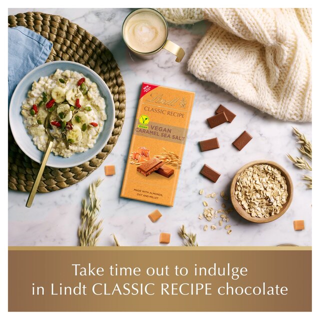Lindt Classic Recipe Vegan Salted Caramel Chocolate Bar thumbnail 3