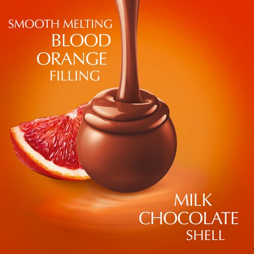 Lindt Lindor Blood Orange Milk Chocolate Truffles Box thumbnail 3