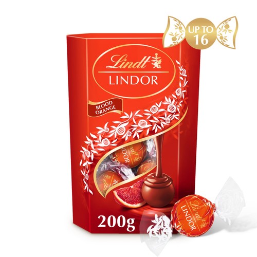Lindt Lindor Blood Orange Milk Chocolate Truffles Box thumbnail 4