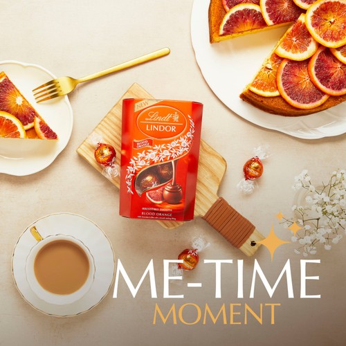 Lindt Lindor Blood Orange Milk Chocolate Truffles Box thumbnail 5