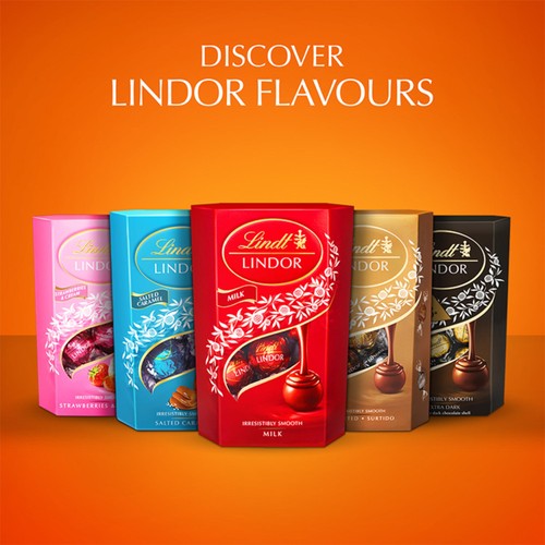 Lindt Lindor Blood Orange Milk Chocolate Truffles Box thumbnail 8