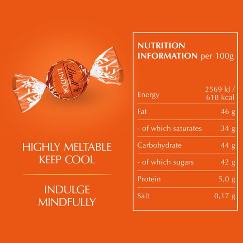 Lindt Lindor Blood Orange Milk Chocolate Truffles Box thumbnail 10