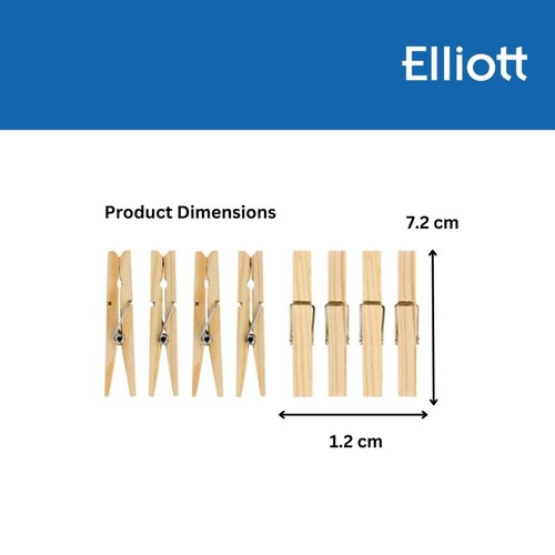 Elliotts Birchwood Clothes Pegs 36 Pack thumbnail 5