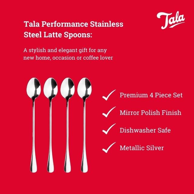 Tala Performance Stainless Steel Set of 4 Latte Spoons thumbnail 3