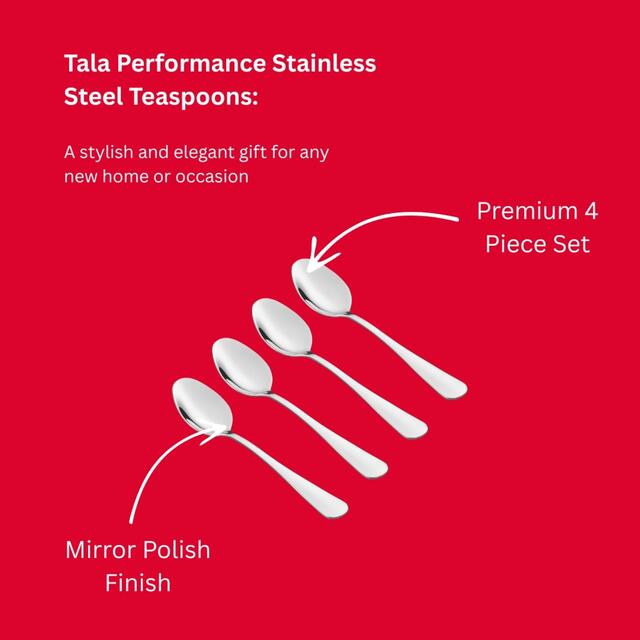 Tala Performance Stainless Steel Set of 4 Teaspoons thumbnail 4