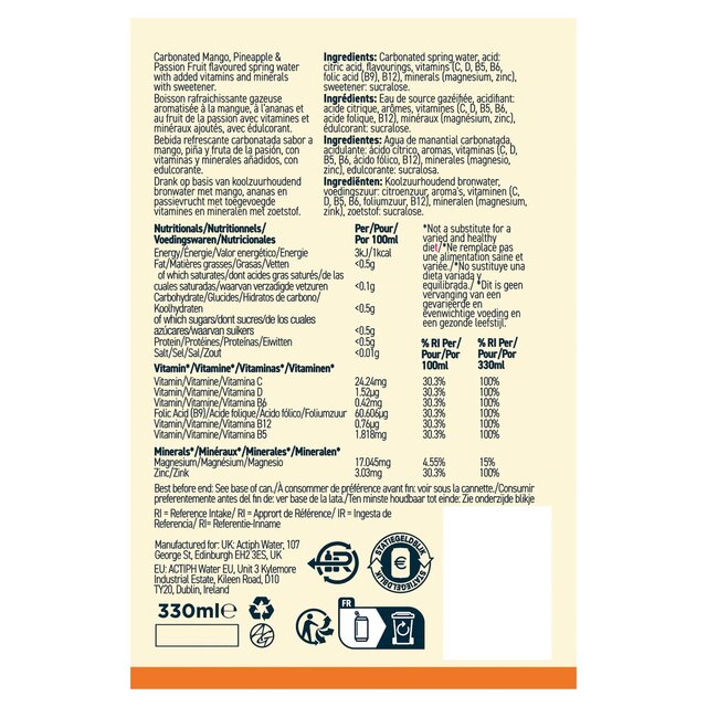 Acti-Vit Vitamin Water Tropical Boost thumbnail 2