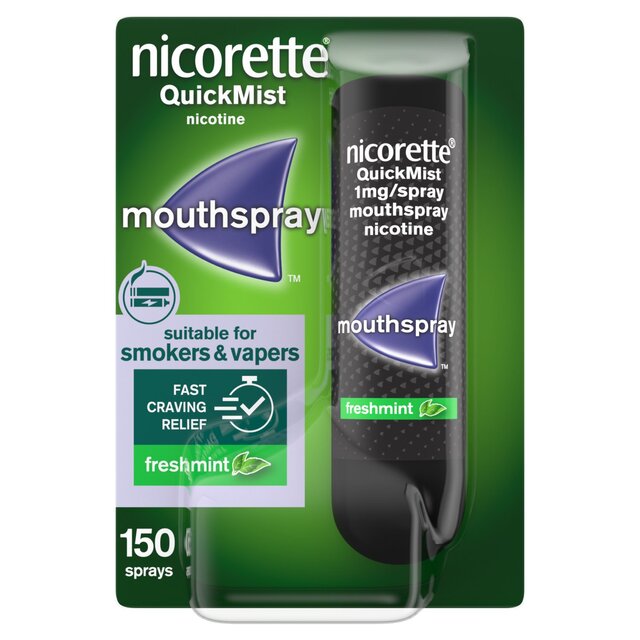 Nicorette Quickmist Mouthspray, Freshmint, Quit Vaping Aid