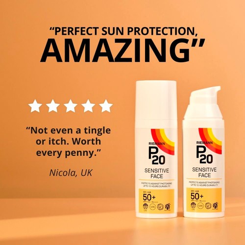 P20 Sensitive Face SPF 50+ Sun Cream thumbnail 6