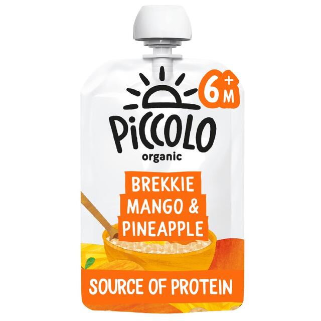Piccolo Brekkie Mango & Pineapple Organic Baby Food Pouch 6mths+