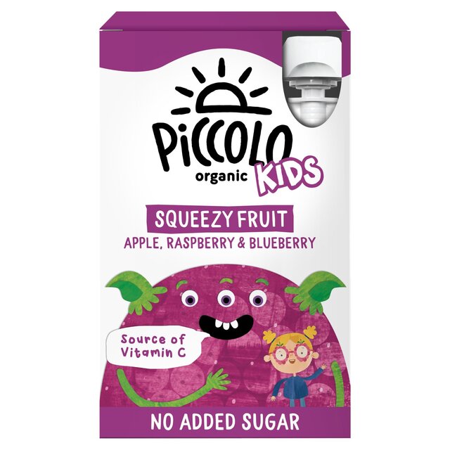 Piccolo Kids Squeezy Fruit Apple, Raspberry & Blueberry Multipack thumbnail 2