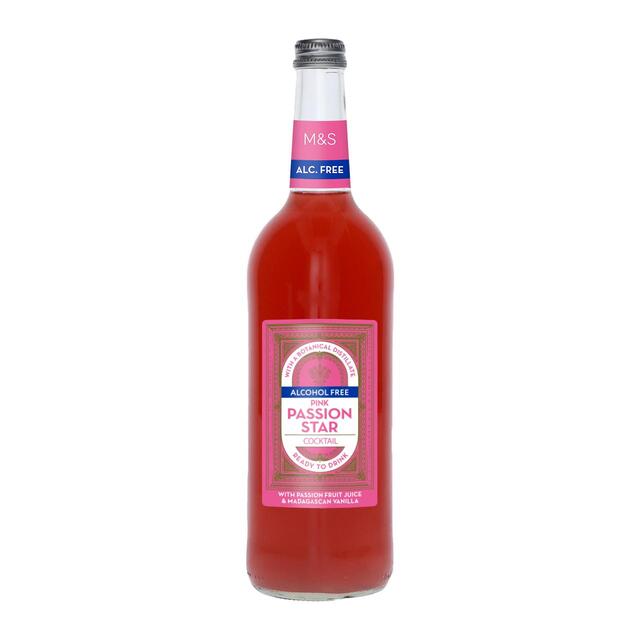 M&S Low Alcohol Pink Passion Star Cocktail