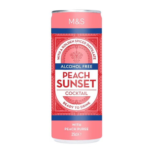 M&S Alcohol Free Peach Sunset