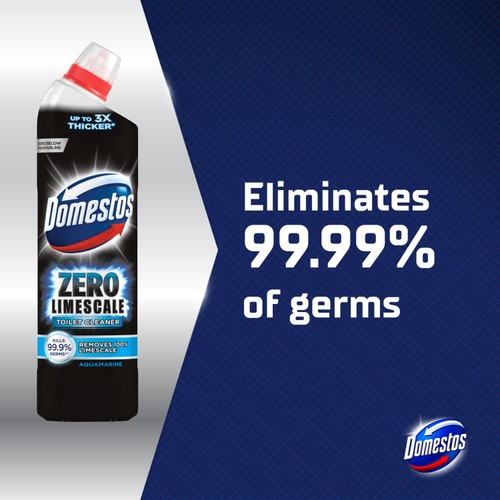 Domestos Zero Limescale Toilet Cleaner Ocean  thumbnail 2