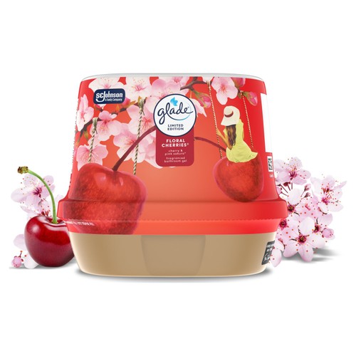 Glade Bathroom Gel Floral Cherries