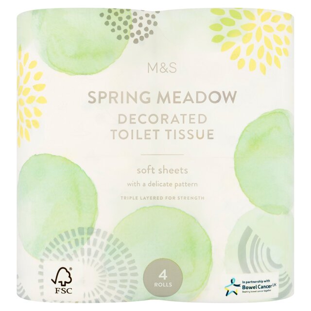 M&S Spring Meadows Decorated Toilet Paper
