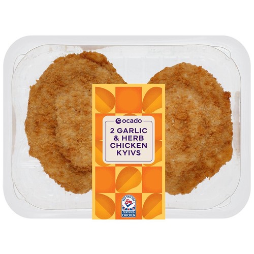 Ocado 2 Garlic & Herb Chicken Kyivs