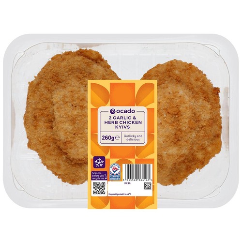 Ocado 2 Garlic & Herb Chicken Kyivs thumbnail 2