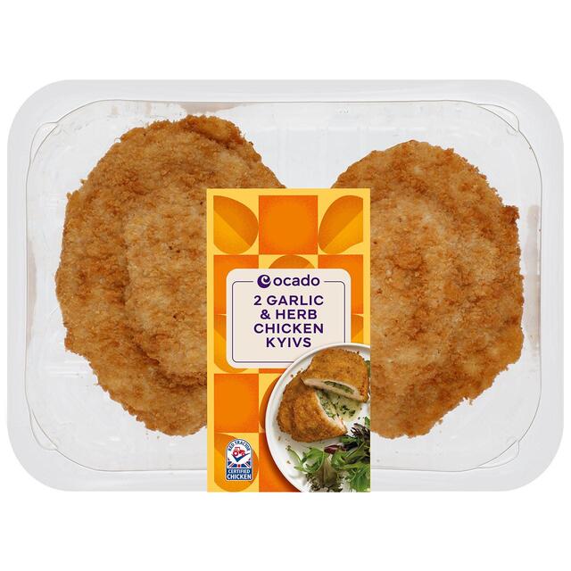 Ocado 2 Garlic & Herb Chicken Kyivs
