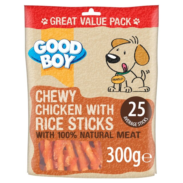 Good Boy Dog Treats Chicken & Rice Sticks