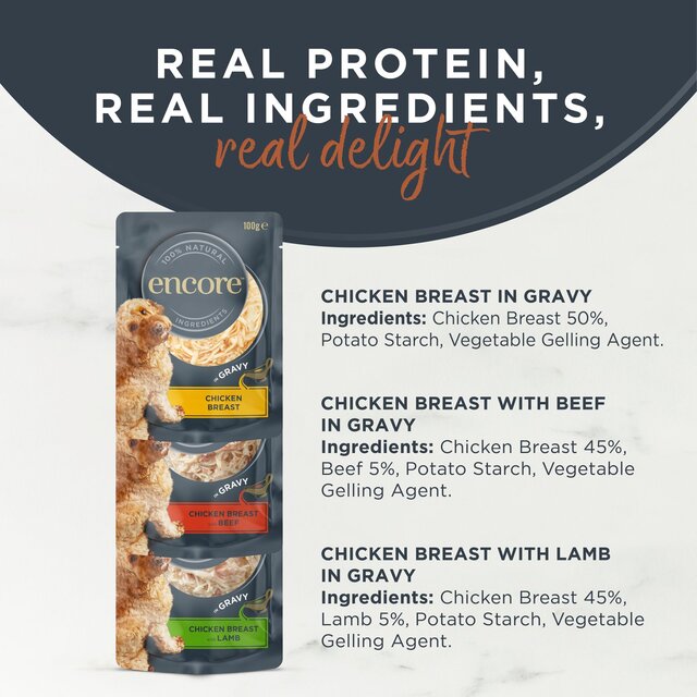 Encore Wet Dog Meat Selection in Gravy thumbnail 2