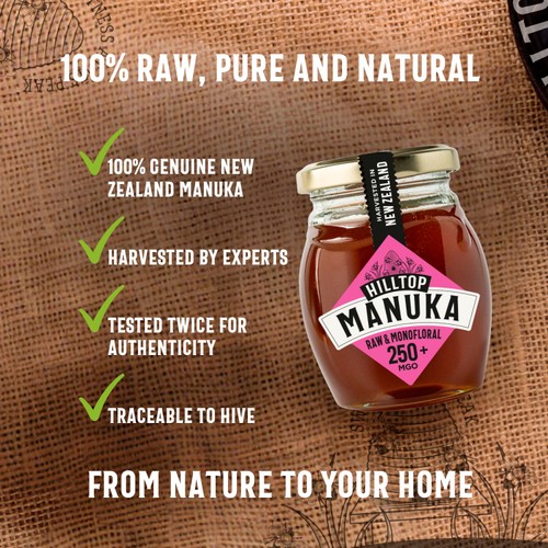 Hilltop Honey Manuka MGO250+ Honey thumbnail 7