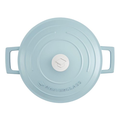 MasterClass Sky Blue Cast Aluminium Casserole Dish, 2.5L thumbnail 3