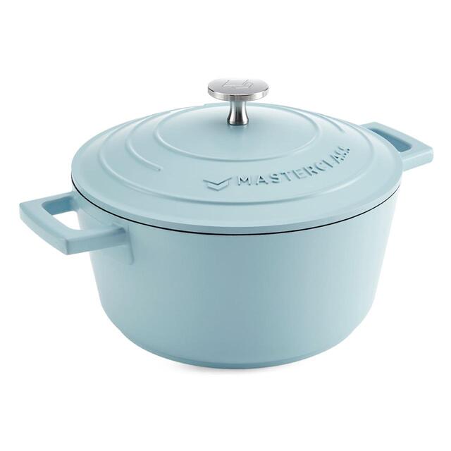 MasterClass Sky Blue Cast Aluminium Casserole Dish, 2.5L thumbnail 2