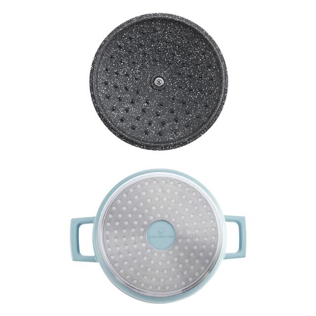 MasterClass Sky Blue Cast Aluminium Casserole Dish, 2.5L thumbnail 5