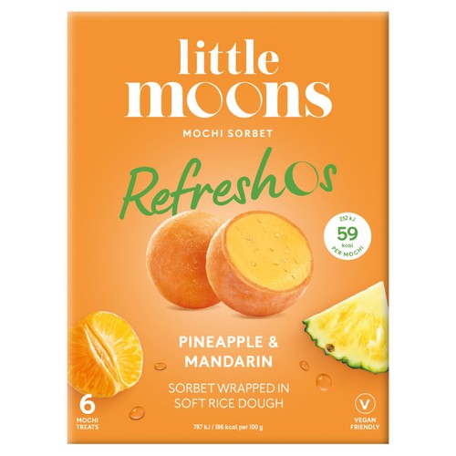 Little Moons Refresho Pineapple and Mandarin Mochi Sorbet thumbnail 2