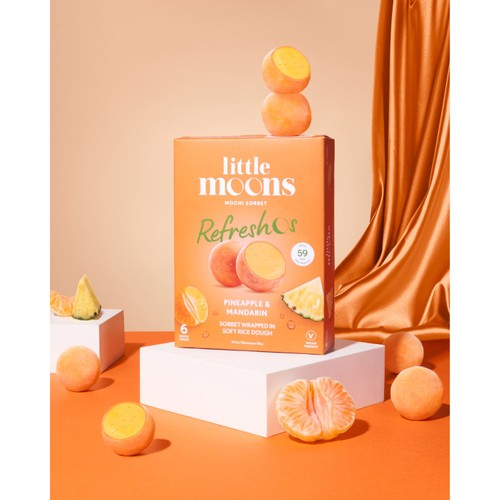 Little Moons Refresho Pineapple and Mandarin Mochi Sorbet thumbnail 3