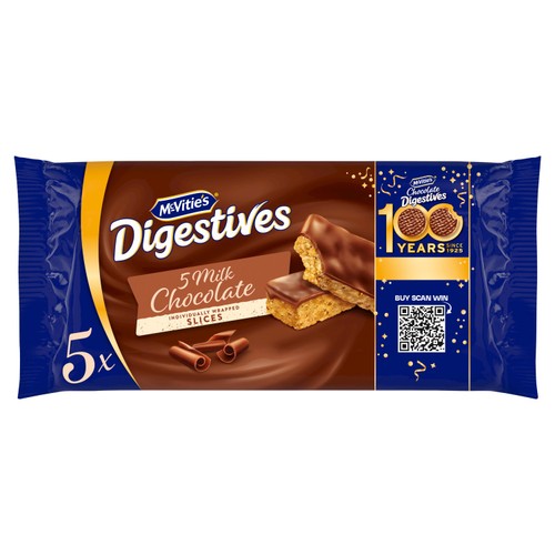 McVitie's Digestives Milk Chocolate Slices Cake Bars