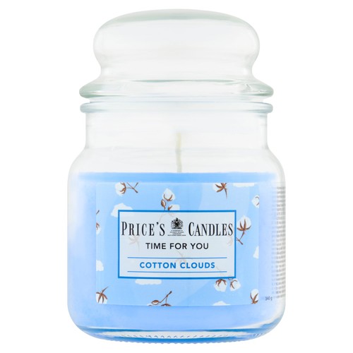 Price's Candles Time For You Clean Cotton Medium Jar Candle