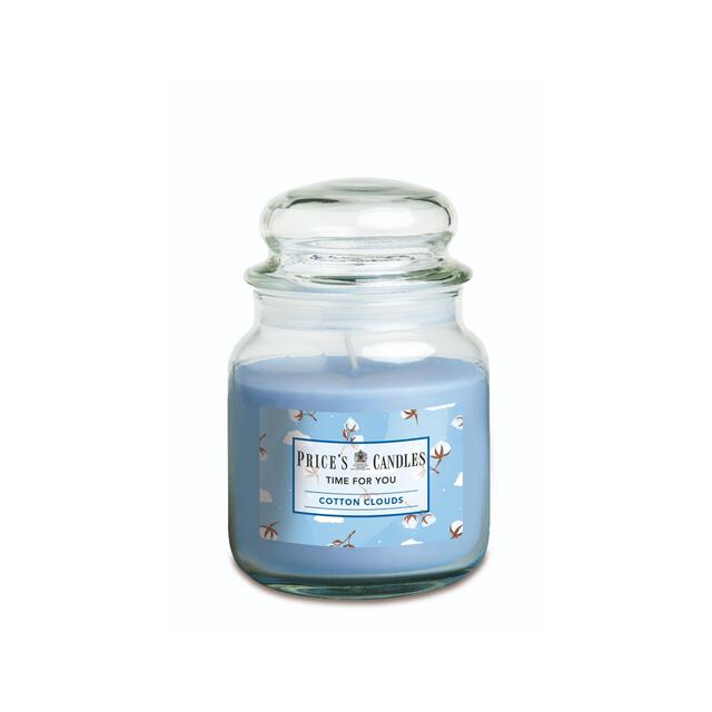 Price's Cotton Clouds Medium Jar Candle