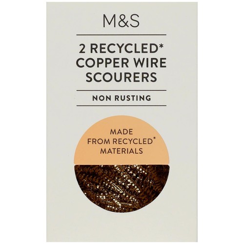 M&S 2 Recycled Copper Wire Scourers