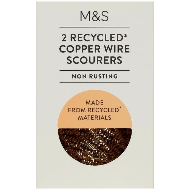 M&S 2 Recycled Copper Wire Scourers