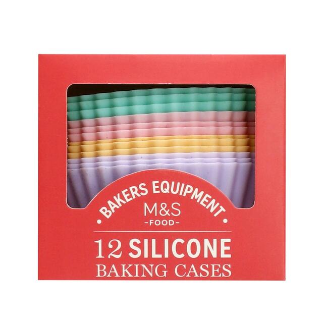 M&S 12 Silicone Baking Cases