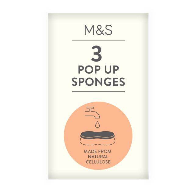 M&S 3 Pop Up Sponges