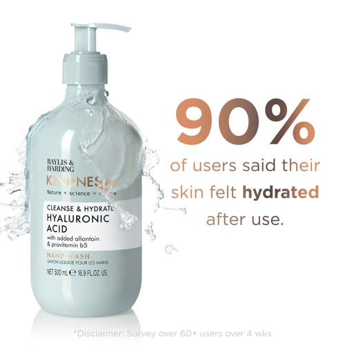 Baylis & Harding Kindness+ Hyaluronic Acid Moisture/Hydrate Hand Wash thumbnail 2