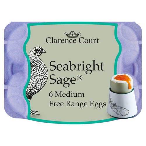Clarence Court Free Range Seabright Sage Eggs