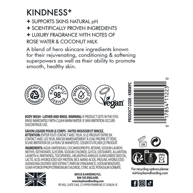 Baylis & Harding Kindness+ Plant Collagen Age Defy Body Wash thumbnail 2