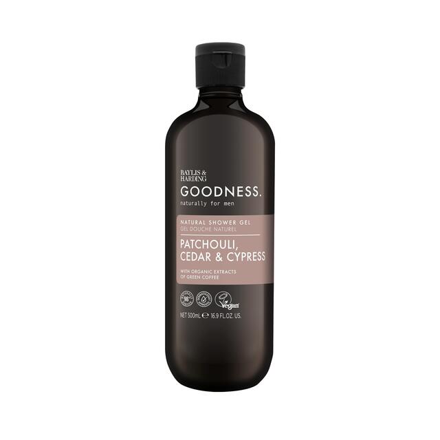 Baylis & Harding Goodness Mens Shower Gel - Patchouli, Cedar & Cypress