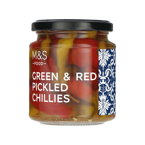 M&S Red & Green Pickled Chillis