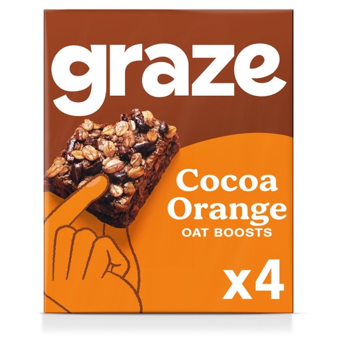Graze Cocoa Orange Oat Boosts Flapjack Snack thumbnail 2